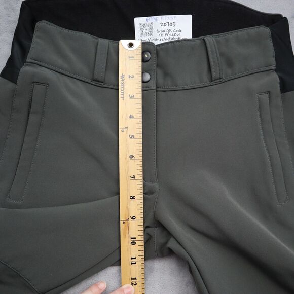 Polar Edge Ski Pants Womens S Gray Fleece Lined Flat Front Mid Rise With Pockets - Picture 5 of 16